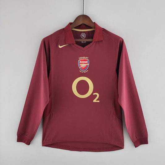 Jersey Longsleeve Arsenal 05/06 Bordo