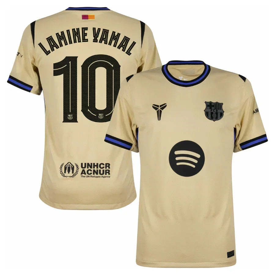 Barcelona Away Lamine Yamal 10 Fan Jersey 2025/26 Official Printing