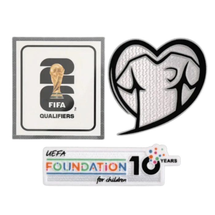Kit Patches World Cup 2026 Qualifiers Play With Heart & FOUNDATION